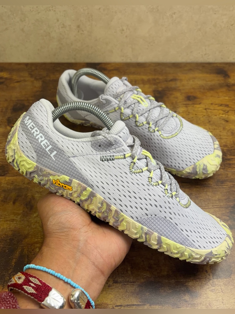 Merrell Vapor Glove 6 Womens Trail Running Shoes 10.5 Lilac Mist Barefoot Vibram